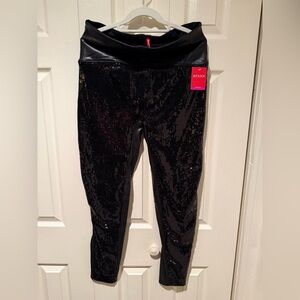 SPANX Black Sequin Leggings